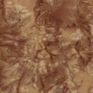May include: A close-up view of a fabric with a marbled effect. The color palette includes shades of brown, beige, and cream, creating a textured, organic appearance. The design resembles a natural stone or geological formation.