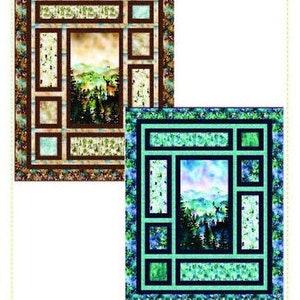 Quilt PATTERN - Picture That - A Pieced Panel Quilt by Kari Nichols for Quilting Renditions - 72.5" x 88.5"