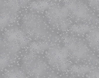 Folio Pale Gray 7755-91 by Henry Glass - Sold in 1/2 yard increments - 44/45&quot; width