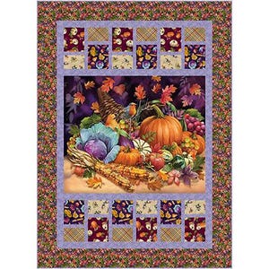 PDF QUILT MUSTER - Hopscotch - Cornucopia Harvest Quilt Muster von Kari Nichols für Quilting Renditions - 156,5 "x bis 192,5"