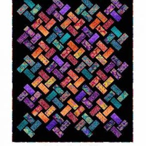 Quilt PATTERN -  Eclectica Set Spinning Quilt Pattern by Pine Tree Country Quilts - 56&quot; x 69 1/2&quot;