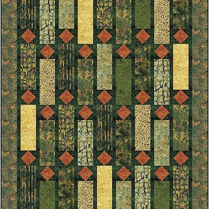 Quilt PATTERN - Punctuation Pattern - Sandalwood by Kari Nichols for Quilting Renditions - Lap, Throw/Twin, Queen and King sizes