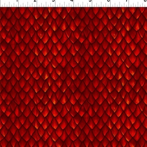 Red Dragon Scales - by Jason Yenter for In the Beginning Fabrics - Sold in 1/2 yard increments - 43/45&quot; width