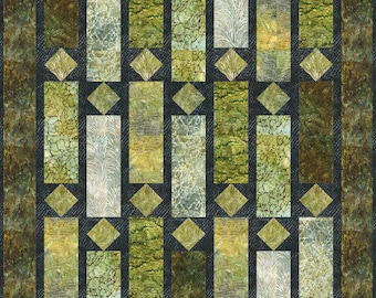 Quilt PATTERN - Punctuation - Patterns in Nature Pattern by Kari Nichols for Quilting Renditions - Lap, Throw/Twin, Queen and King sizes