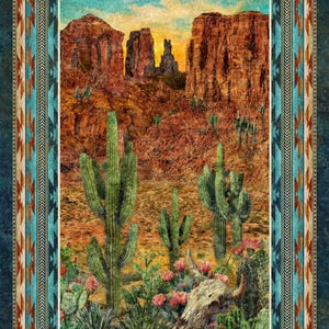 Stonehenge Sedona Spirit Desert Panel by Northcott - 30&quot; x 43&quot;