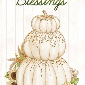 Banner Panel from Autumn Elegance Collection by Kitten Studio for Henry Glass - 24&quot; X LOF