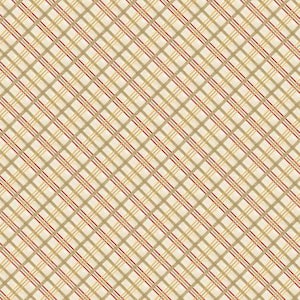 May include: A seamless pattern of diagonal lines in beige, red, and gold. The lines create a checkered pattern.