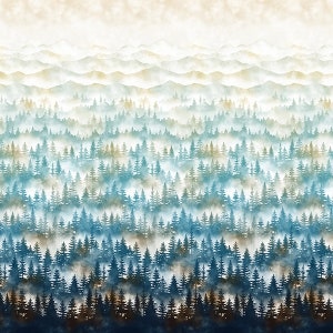 Mist (V5232-521) from the Starry Nights Collection by Hoffman Fabrics - Digitally Printed - 43/44" wide - Price per 1/2 yard