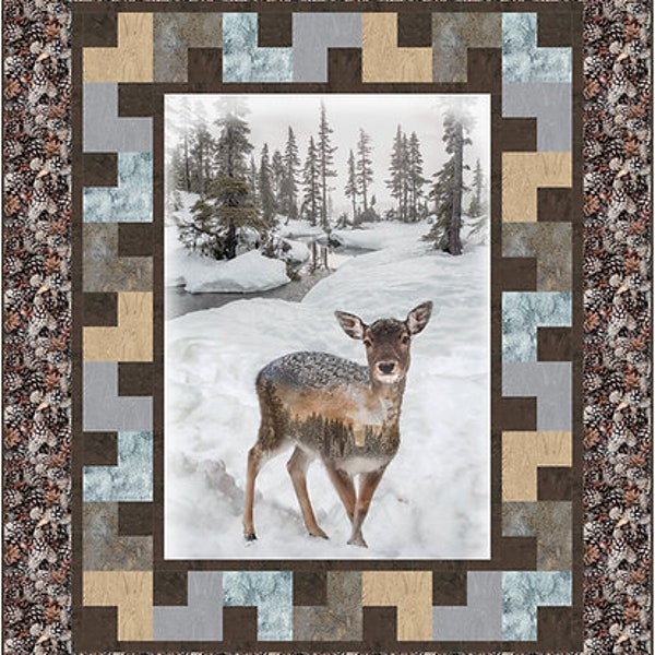 Quilt PATTERN - A-Maze-Ing Quilt Pattern by Quilting Renditions - 3 sizes depending on panel size
