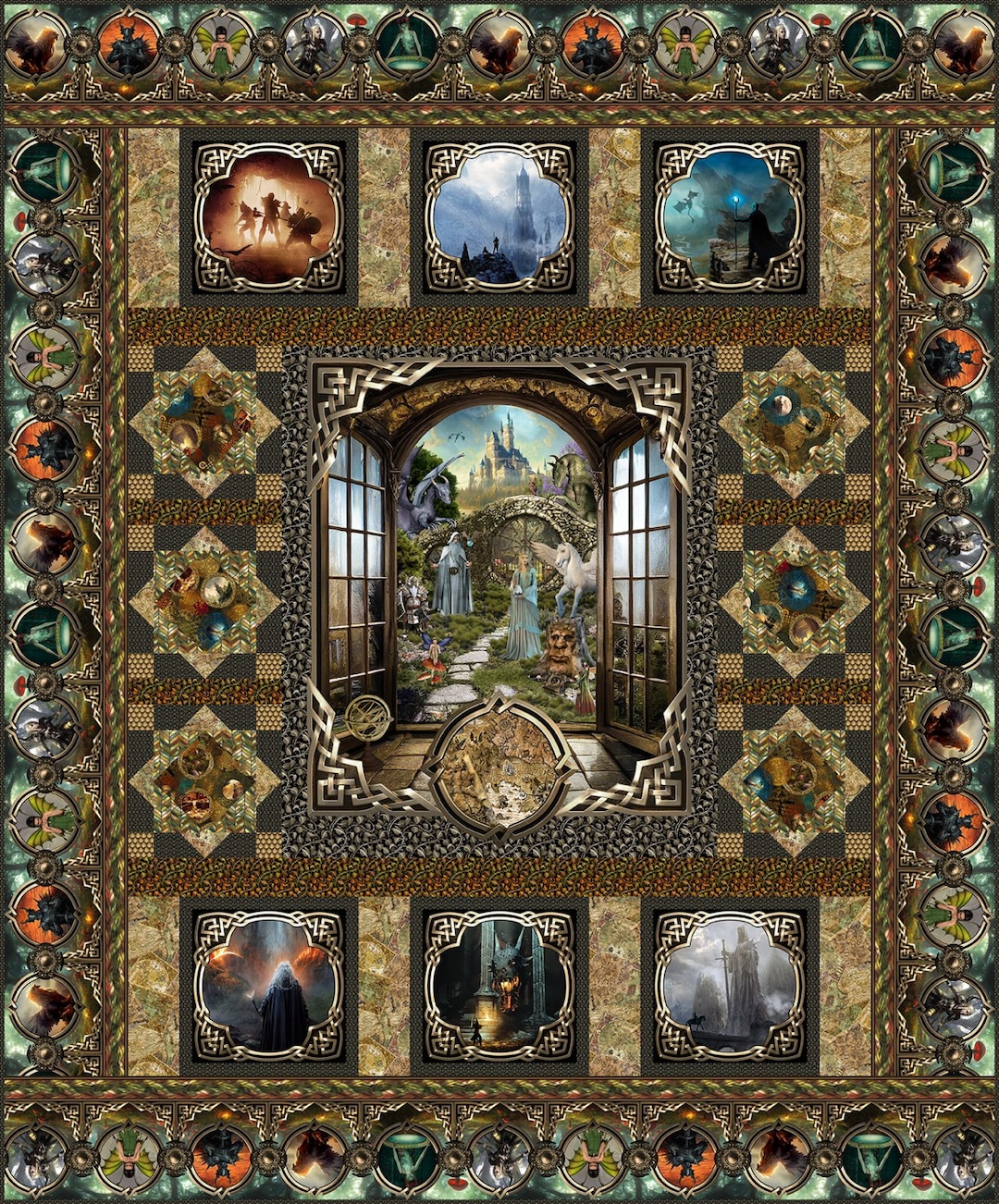 Quilt PATTERN Legendary Journeys Quilt Pattern by in the Beginning Fabrics 78 X 94 Etsy