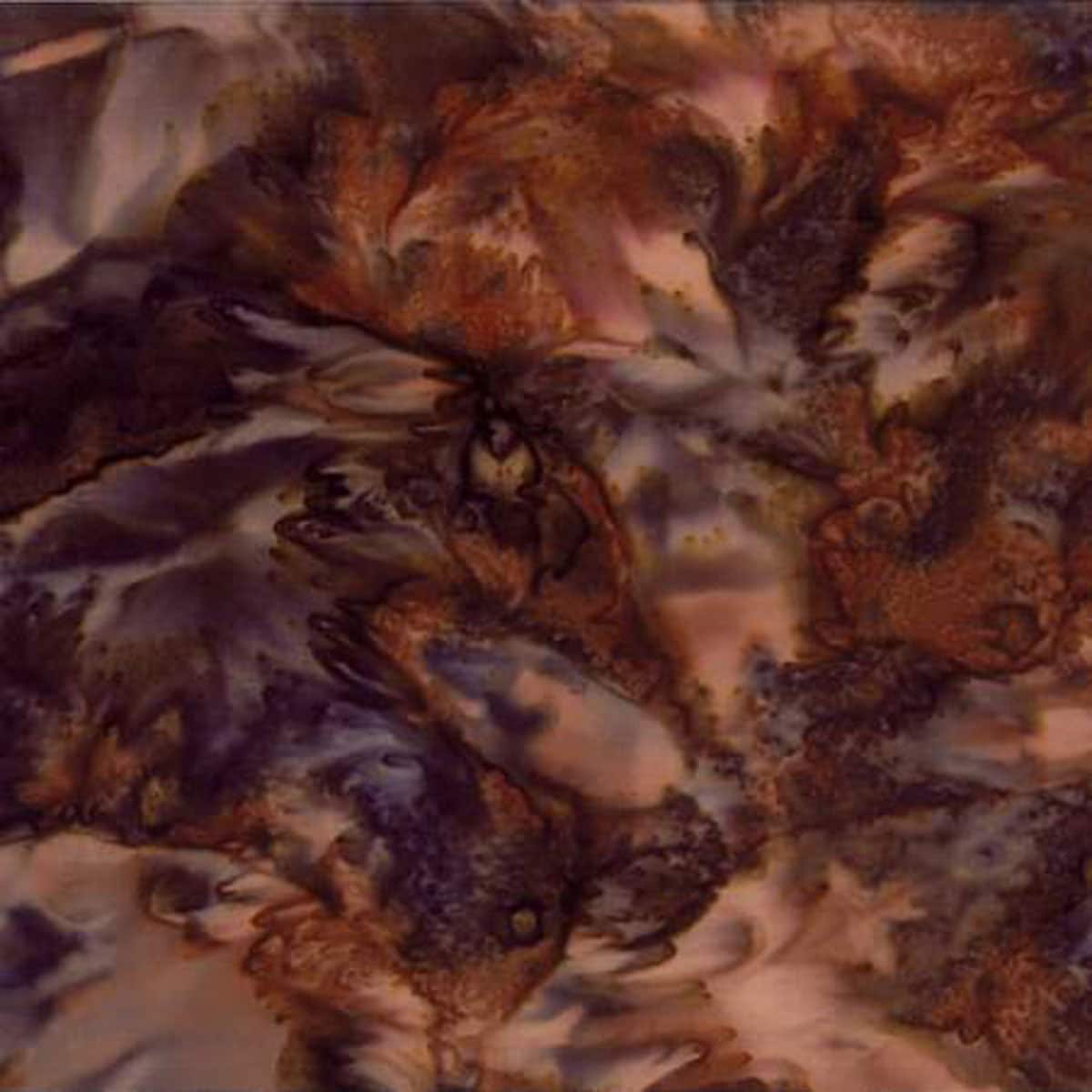 Walnut Bali Watercolor Batik Fabric - Hoffman 1895-180 - Sold by the 1/2 yard