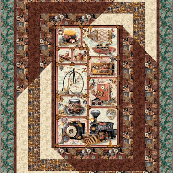 Quilt PATTERN - Reversal Quilt Pattern by Quilting Renditions - Finished Sizes: 58.5" x 76.5", 64.5" x 76.5" and 70.5" x 76.5"