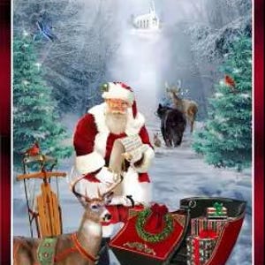 Believe Snowman Panel by Robert Giordanofor Henry Glass - 24&quot; x LOF