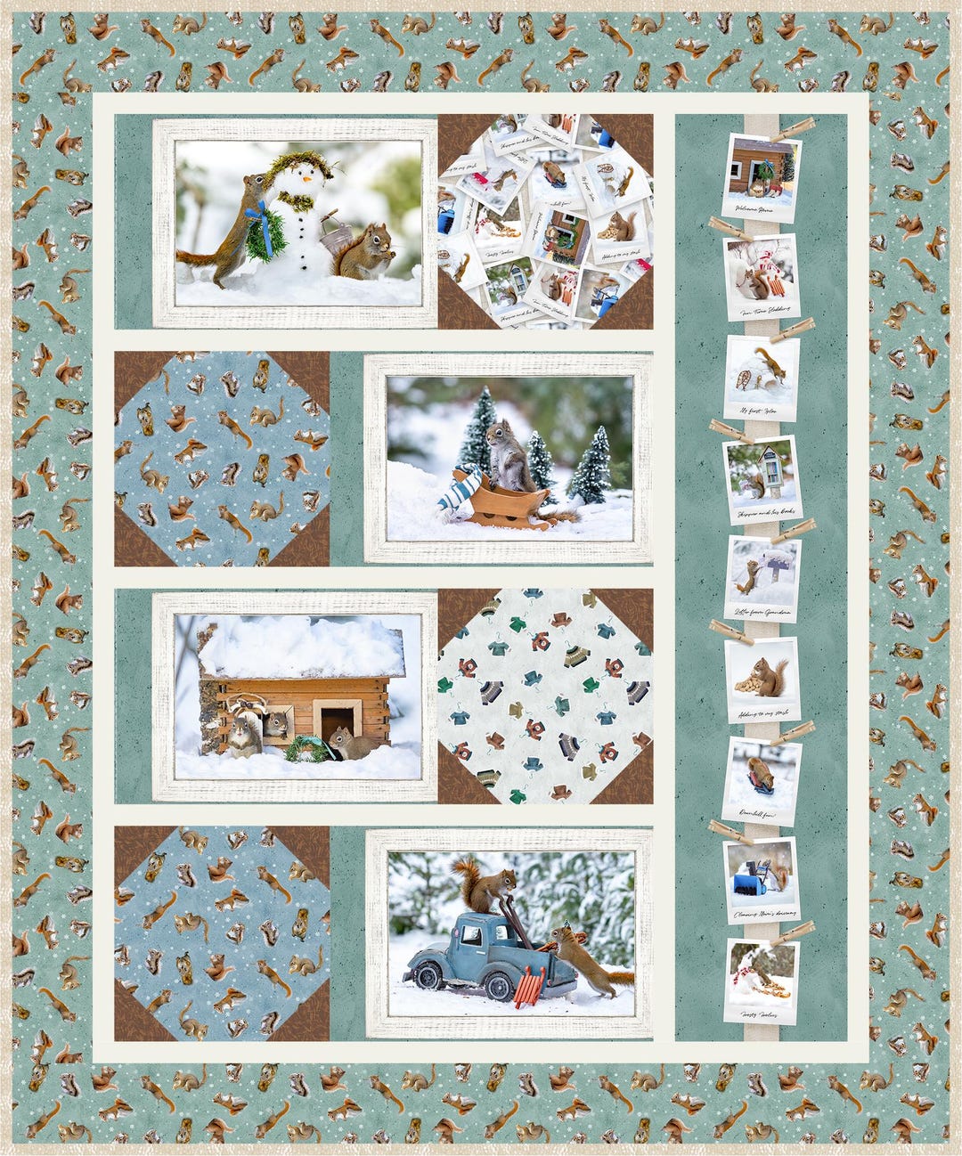 Quilt PATTERN - Postcards Pattern - Clothworks by Kari Nichols for ...