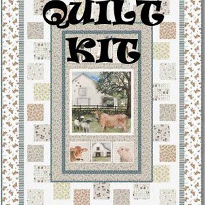 Quilt Kit -  A Beautiful Day Banner Panel Quilt Kit - 60" x 76" - Fabric for top and binding with pattern