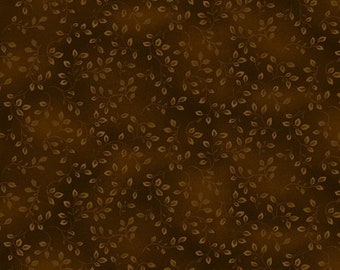 Folio Sepia Brown 7755-39 by Henry Glass - Sold in 1/2 yard increments - 44/45&quot; width - Not cut until sold