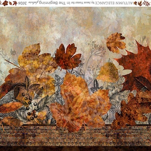 Border (1AE 1) from the Autumn Elegance Collection by Jason Yenter for In the Beginning Fabrics - Priced by the 1/2 yard