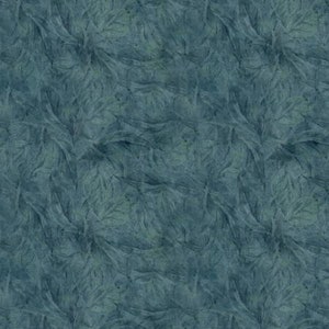 Teal Feather Texture from the Garden Gate Roosters Collection by Wilmington Prints - Priced by the half yard - NOT cut before sold