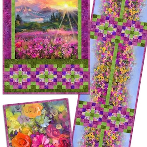 Quilt PATTERN - A Year of Art - Summer Pattern by In The Beginning Fabrics - Pattern for wall hanging, table runner and pillow