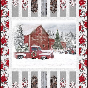 Quilt PATTERN - Mandapa - A Pieced Panel Quilt Pattern by Kari Nichols for Quilting Renditions - 57.5&quot; x up to 89.5&quot;