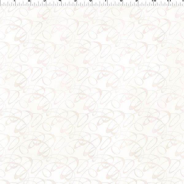 Swirl - Cream from the Garden of Dreams II Collection by Jason Yenter for In The Beginning Fabrics - Price is per half yard - 6JYR 3