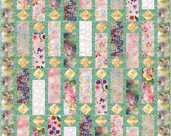 Quilt PATTERN - Punctuation Pattern by Kari Nichols for Quilting Renditions - Lap, Throw/Twin, Queen and King sizes