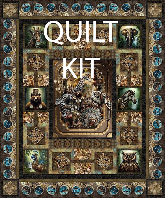 Quilt Kit - Steampunk Menagerie Quilt Kit by in the Beginning