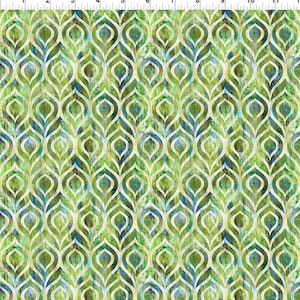 Peacock - Green from the Halcyon II Collection by Jason Yenter for In The Beginning Fabrics - Price is per half yard - 24HN 3