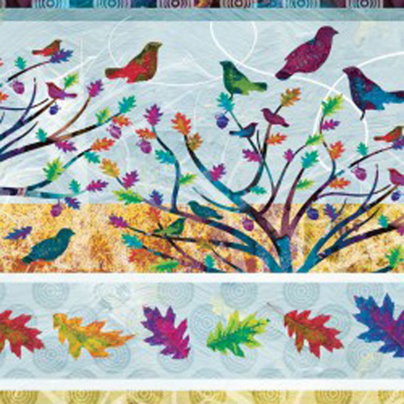 Includes 10 FQs Alexa Kate Design for Studio e 1 Panel and 1 yd of Border Print 11 wide Autumn Hues Fabric Bundle
