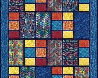 Quilt PATTERN - Divisions Pattern by Kari Nichols for Quilting Renditions - Lap/Twin/Double/Queen/King