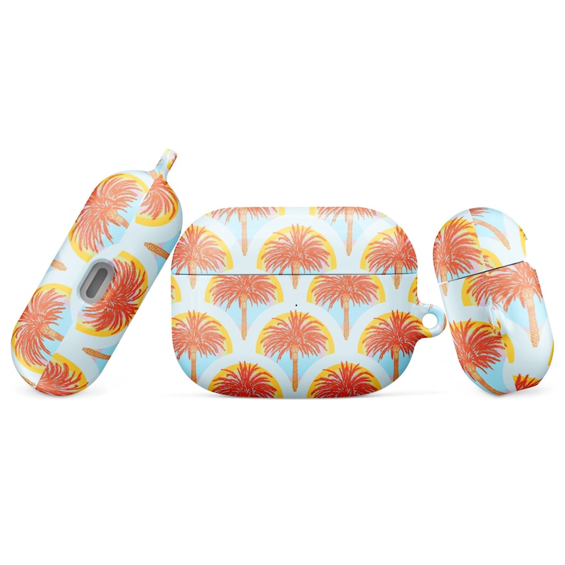 Tropical Sunrise Airpods Case, Palm Tree Sunset Pro 2, 3rd Generation ...