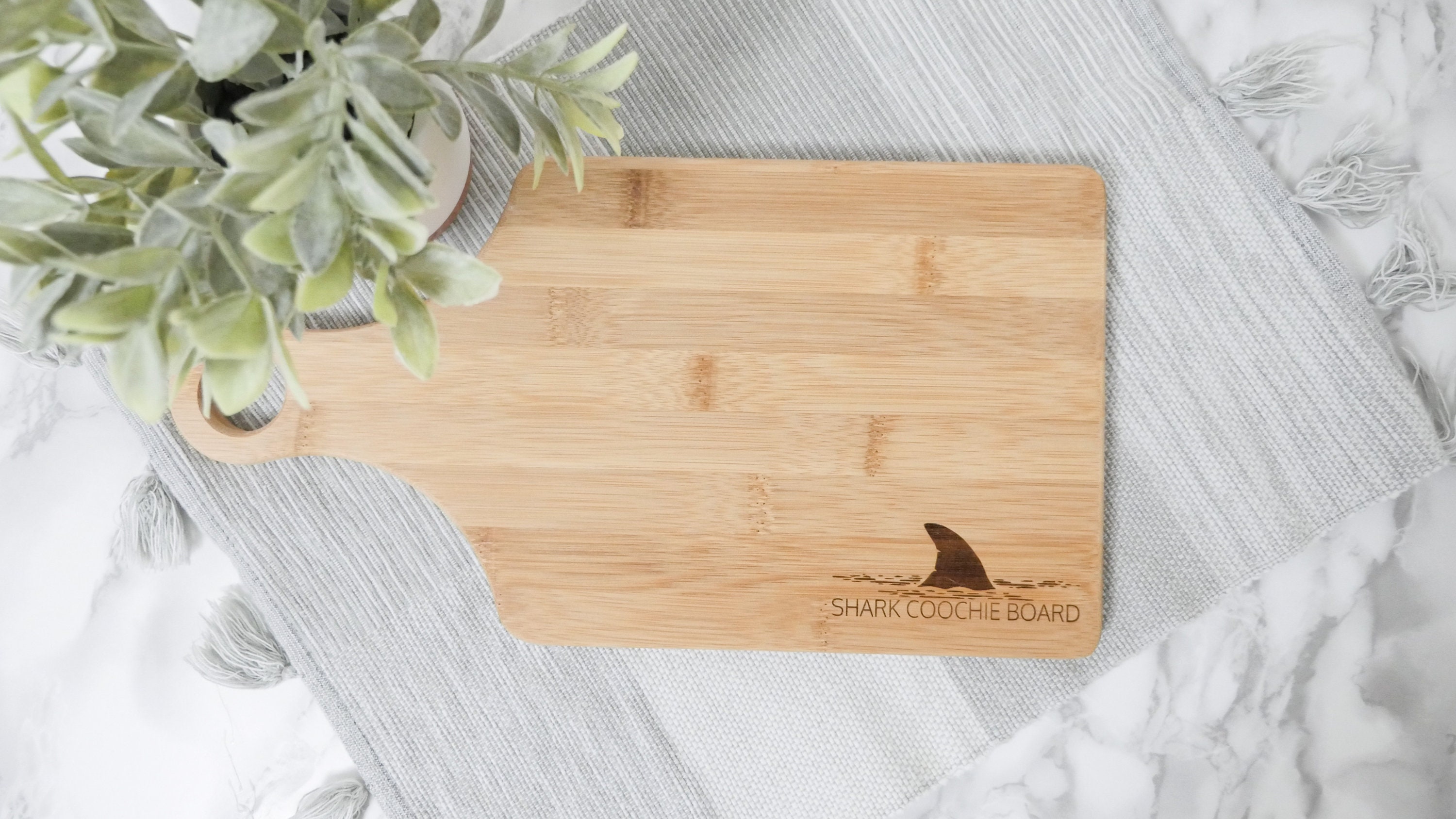 Engraved Cutting Board Shark Coochie Board Etsy