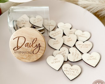 Daily Affirmations Jar SVG | Affirmations svg | Laser svg|Engrave | SVG Files | Glowforge SVG| Digital download | Kids Svg