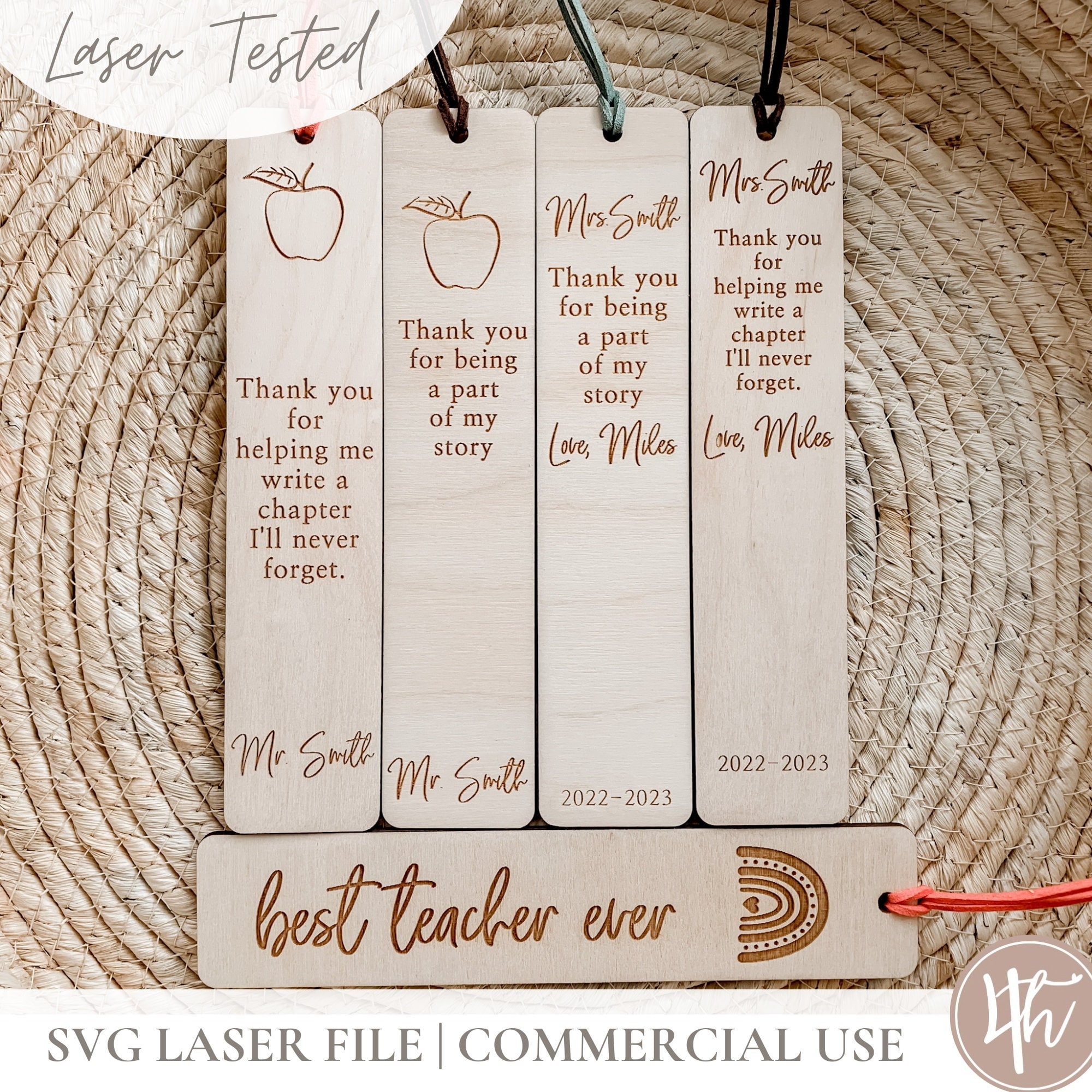 Teacher Bookmarks SVG | Teacher Gift SVG | Daycare worker gift svg | Laser Engrave Files | Glowforge SVG| Bookmark| Teacher svg| Download