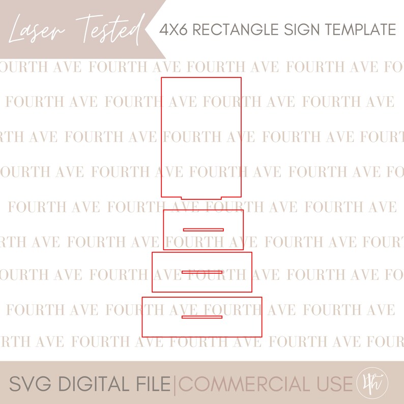 4x6 Rectangle Sign Template SVG | Table Numbers Sign Svg | Wedding Sign ...