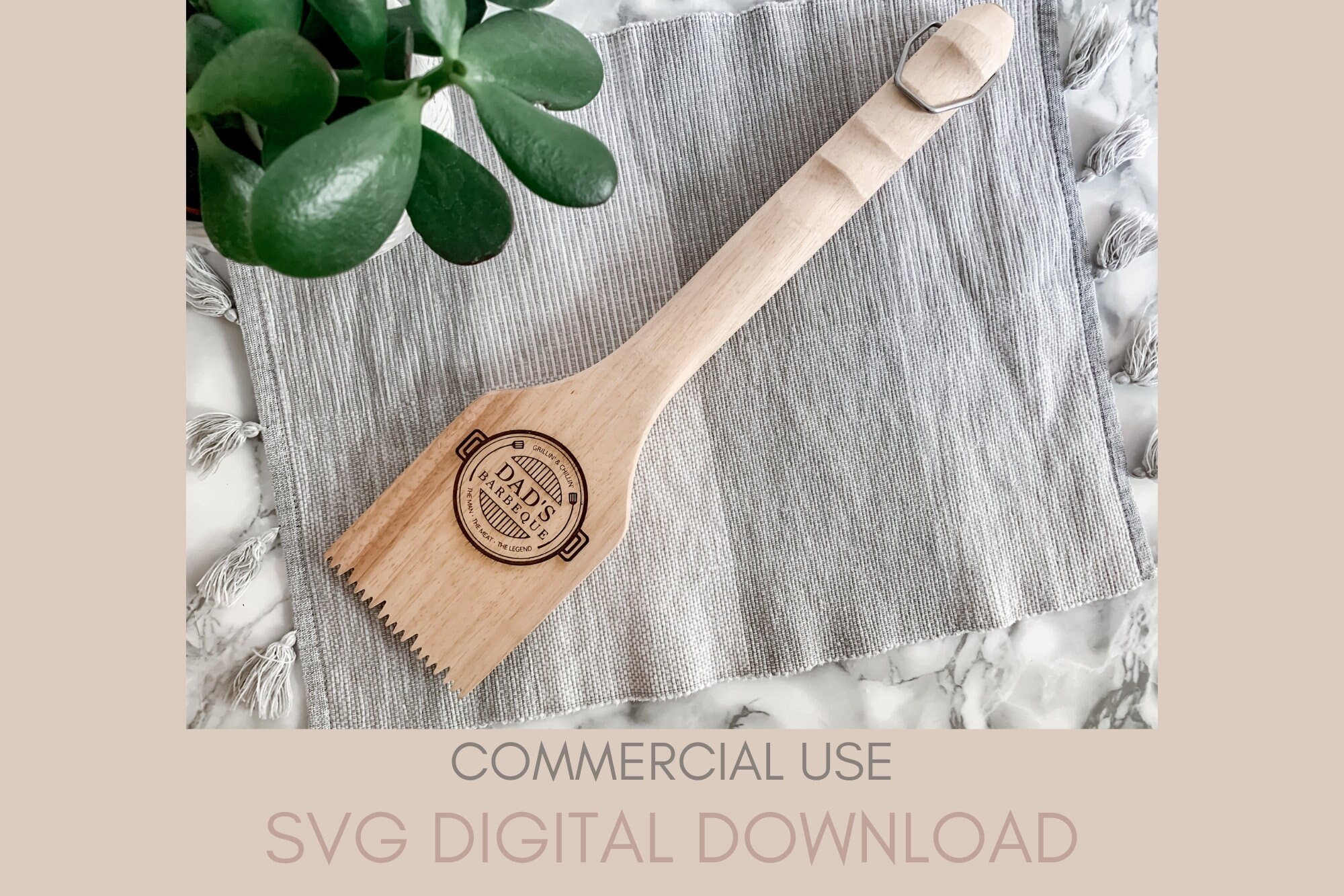 Dad's BBQ Grill Scraper SVG | Laser Cut File - Etsy
