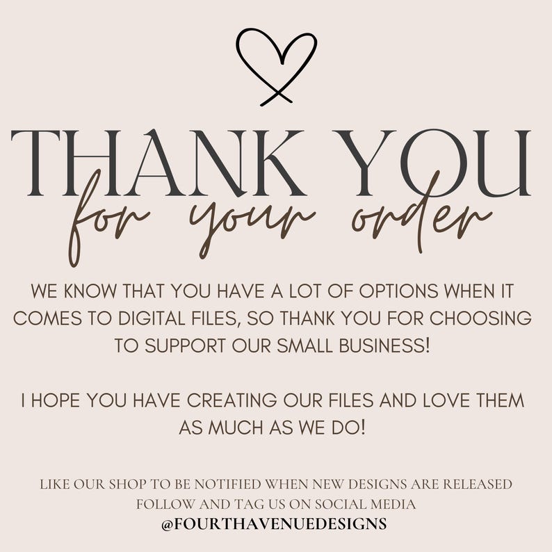 May include: Thank you for your order. We know you have a lot of options when it comes to digital files, so thank you for choosing to support our small business! I hope you have creating our files and love them as much as we do! Like our shop to be notified when new designs are released. Follow and tag us on social media @FOURTHAVENUEDESIGNS