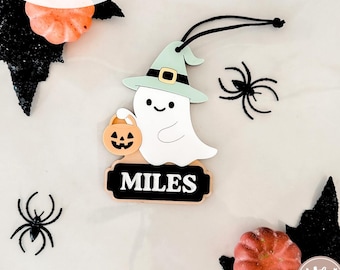 Ghost Halloween Basket Tag SVG | SVG Boo Basket Tag| Personalized Boo Basket Tag | Custom Halloween Tag | Glowforge | Laser File
