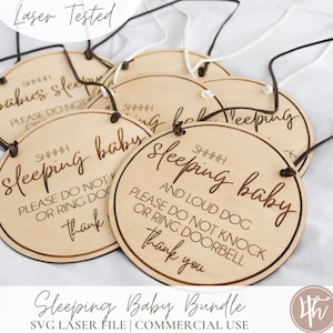 SVG-borden voor slapende baby | Lasergraveerbestanden | Glowforge-SVG| Glowforge-babyvijlen | Laserbabybestanden