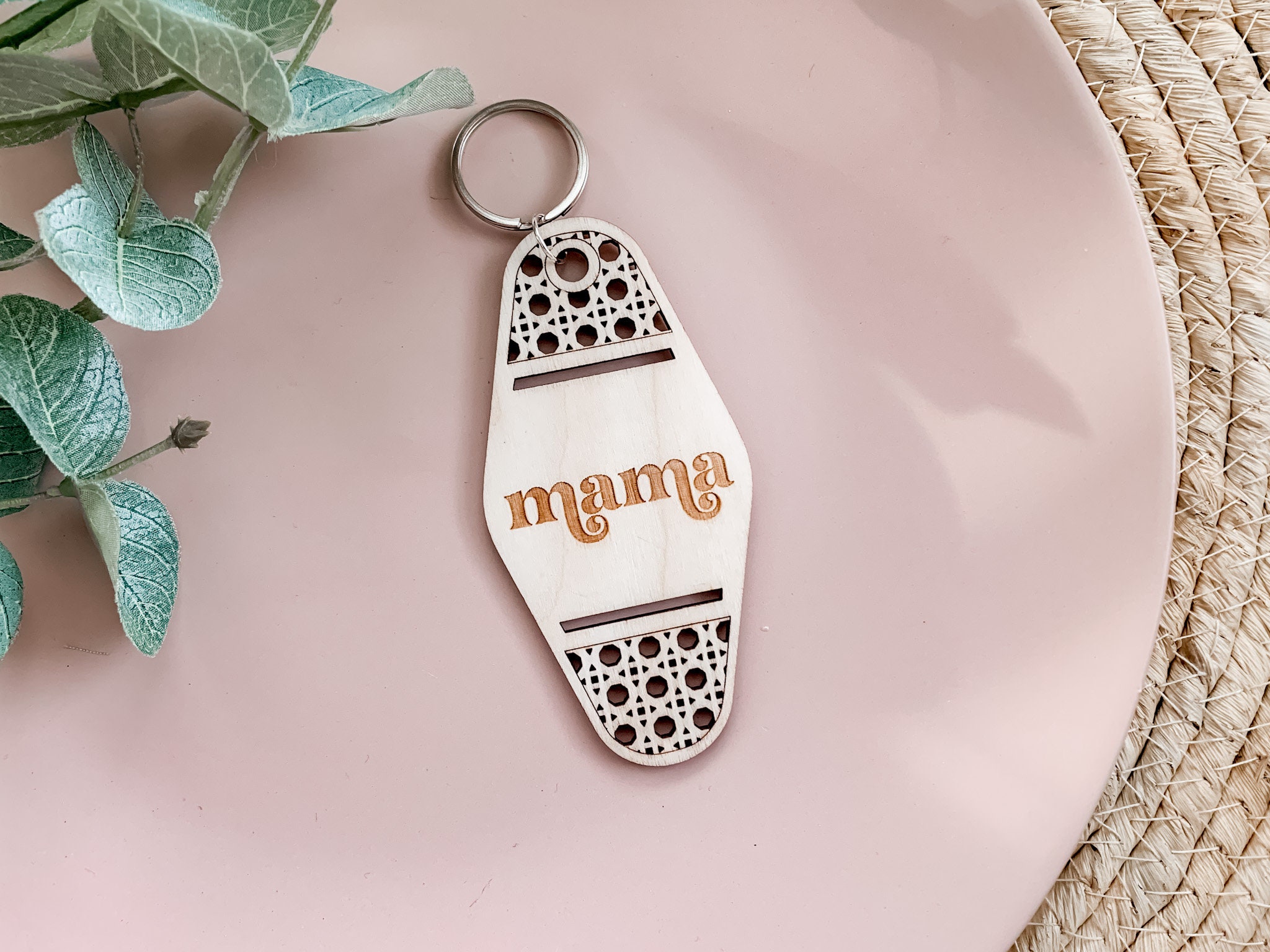 Cane Motel Keychain SVG | SVG Rattan Keychain| Laser Engrave Files ...