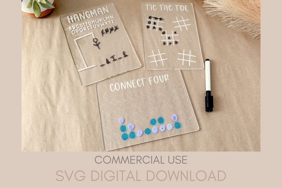 Kids Games Dry Erase Board SVG Kids Home School Svg Games Svgengrave