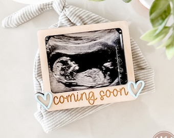 Ultrasound Fridge Magnet Frame SVG | Coming Soon svg | Baby Announcement svg | Glowforge svg | Laser Files | Pregnancy Announcement SVG