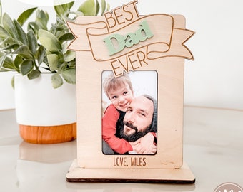 Best Dad Frame SVG | Father's Day Gift svg | Gifts For Grandpa svg| Glowforge svg | Laser Files | Gift for Dad