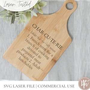 Charcuterie Board SVG File | Cutting Board SVG File | Funny Cutting Board | Glowforge | Cut Files | Digital Download