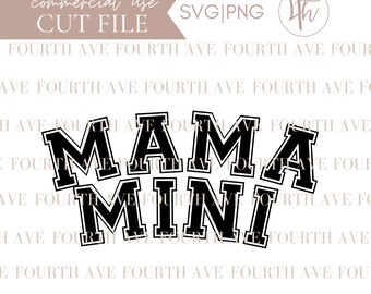 Mama und Mini SVG | Mama und Kind T-Shirt Design (Digitaler Download)