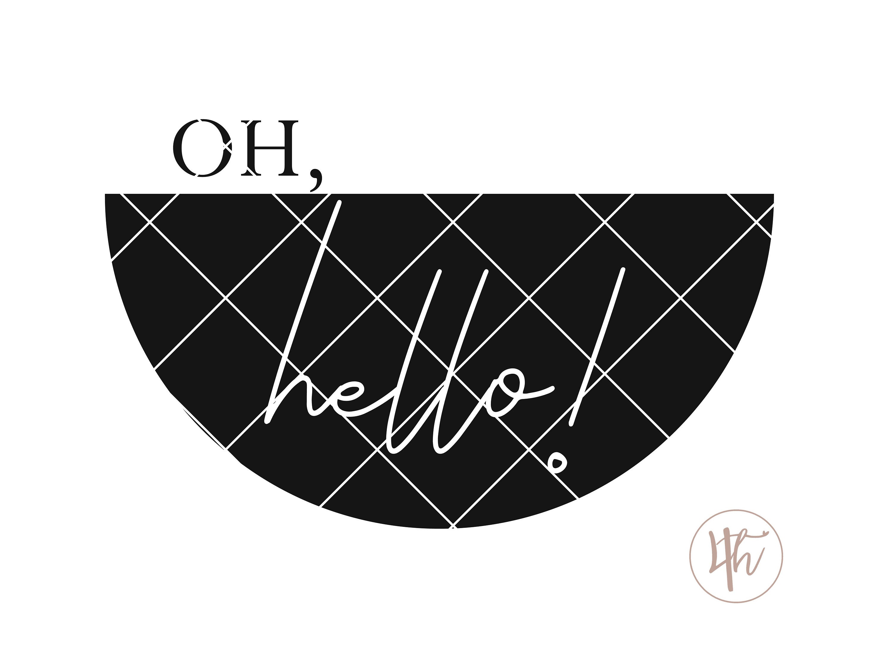 Oh Hello SVG Farmhouse Svg Welcome Signs Round Signs - Etsy