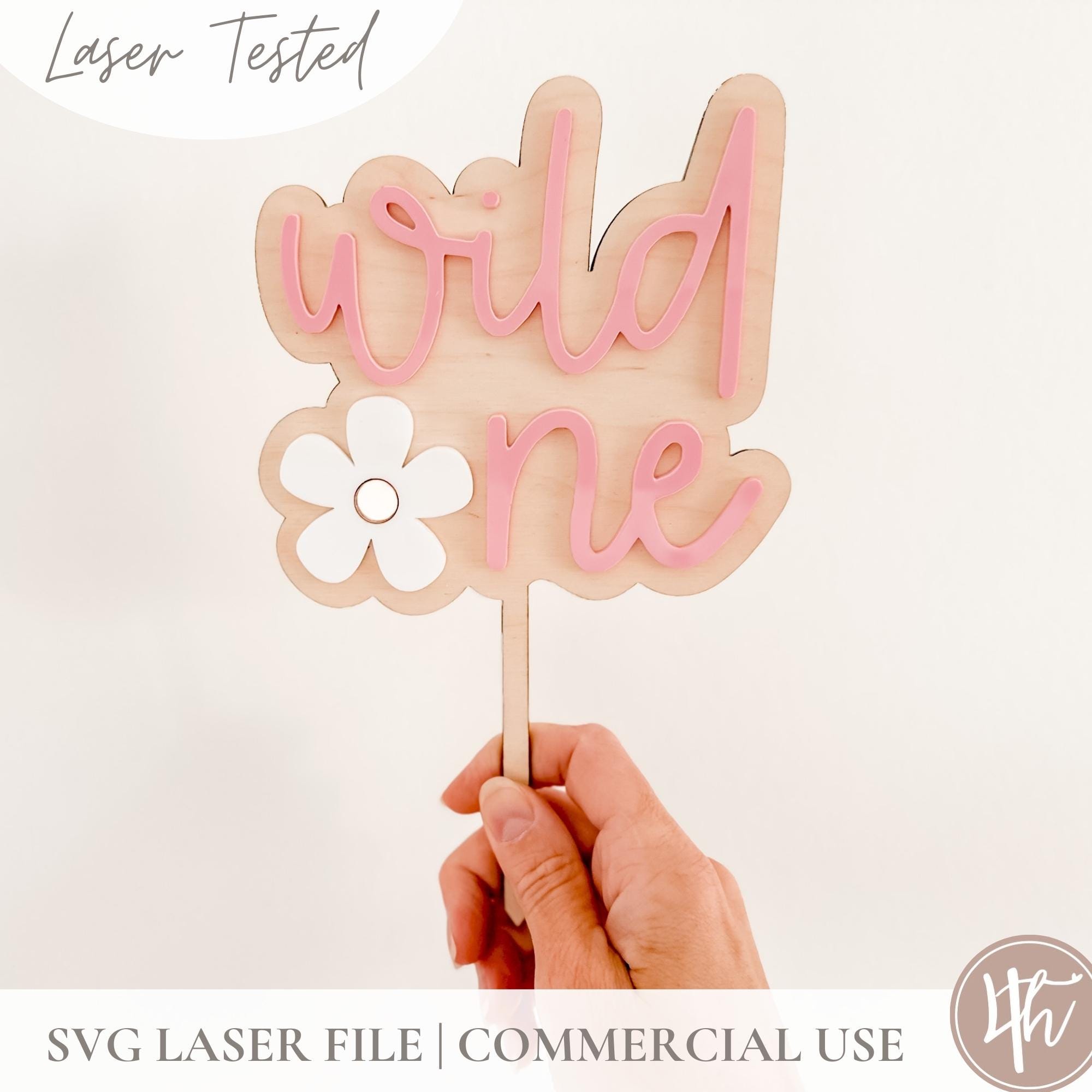 Daisy Wild One Cake Topper SVG | SVG First Birthday Cake Topper ...