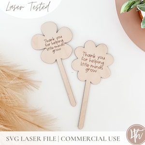 Lehrer Pflanzenanhänger SVG | Lehrer Geschenk SVG | Erzieherin Geschenk svg | Lasergravur Dateien | Glühschmiede SVG | Lehrer svg