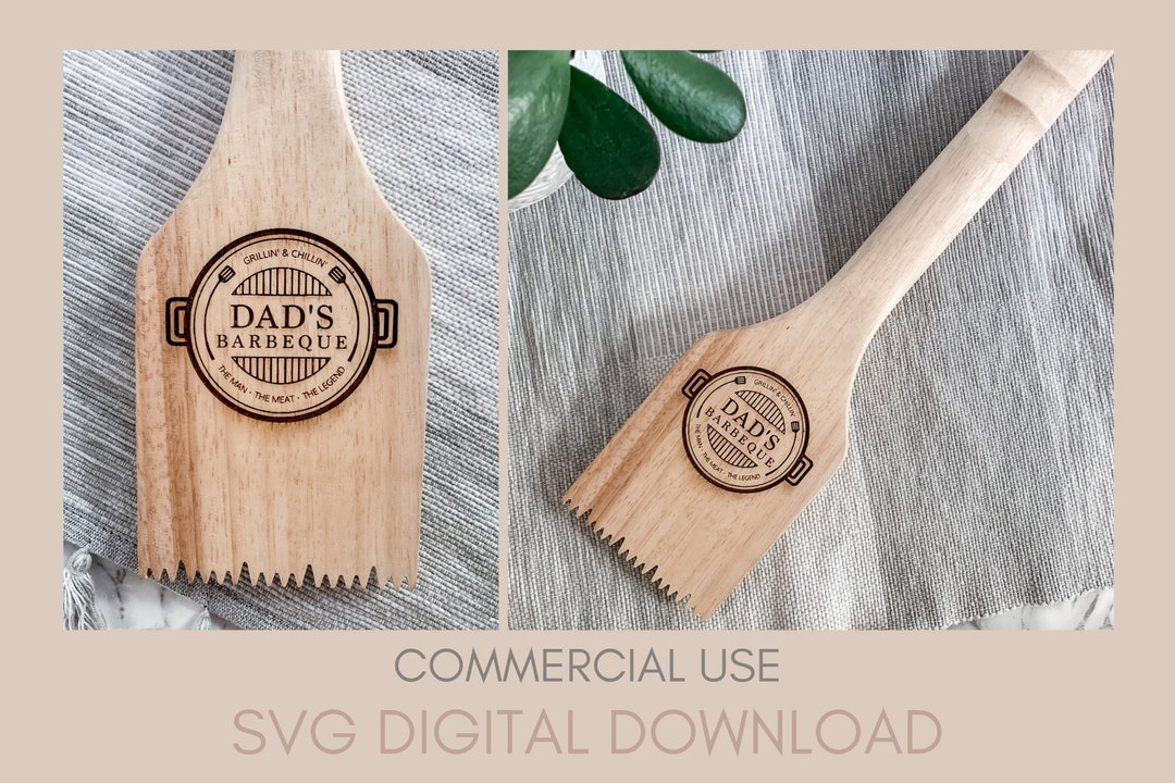 Dad's BBQ Grill Scraper SVG Father's Day Gift Svg Father's Day BBQ Svg