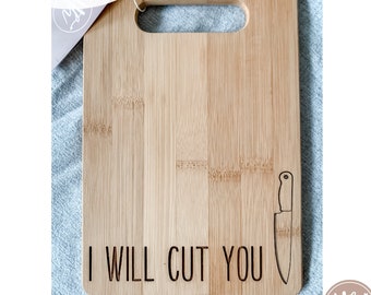 Funny Cutting Board SVG File | Laser Cut File (Digital Download)